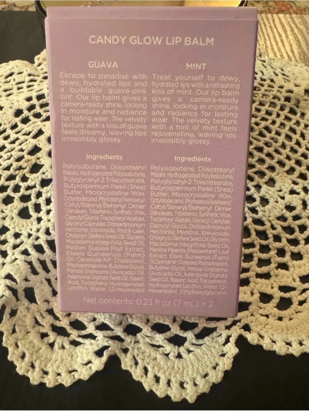 Candy Glow Lip Balm Duo - Guava & Mint (Pink, Yellow)
